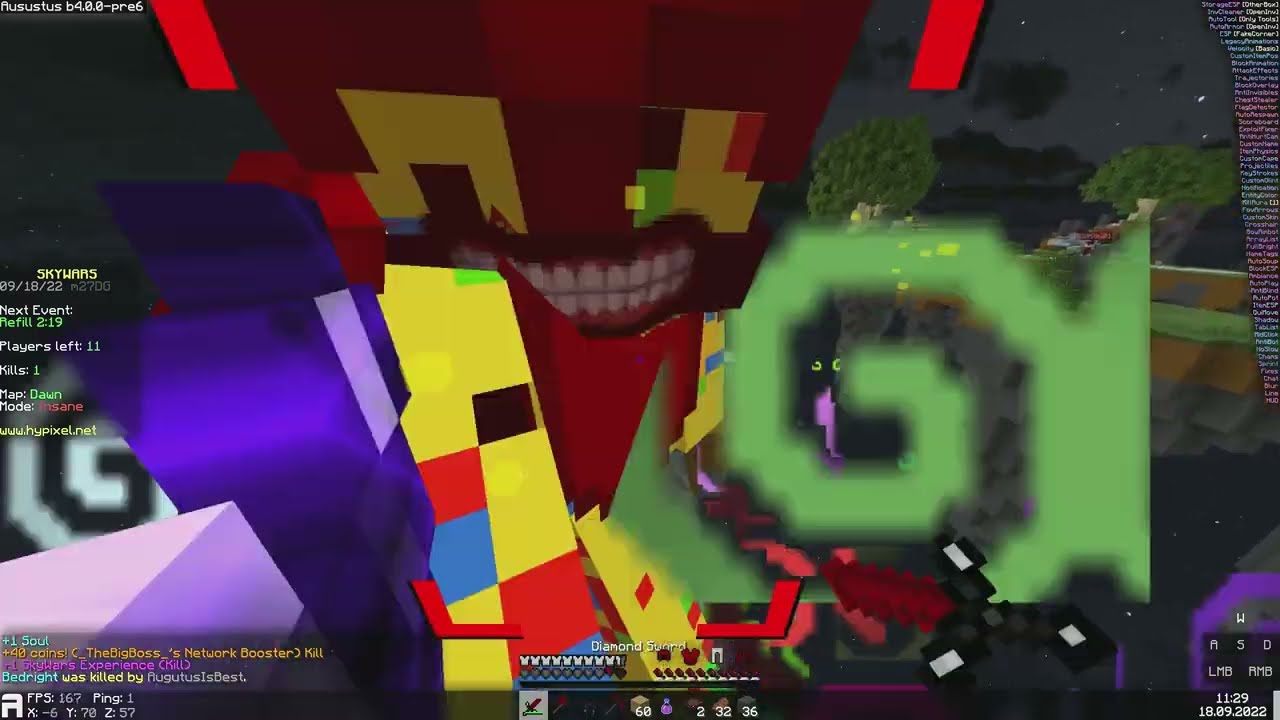 Hypixel can't hold Augustus client  || Augustus Client