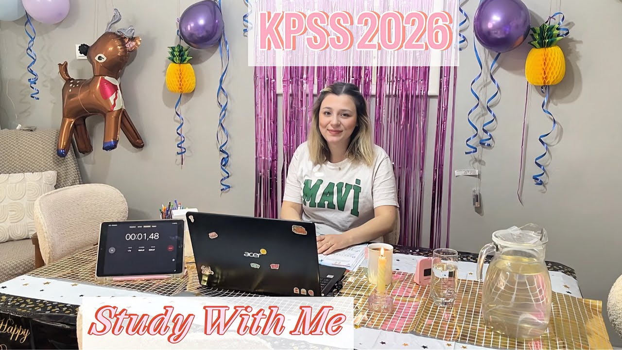 KPSS | 90/15 Pomodoro Study With Me ⏱️ | Birlikte Ders Çalışalım! 📚 📝
