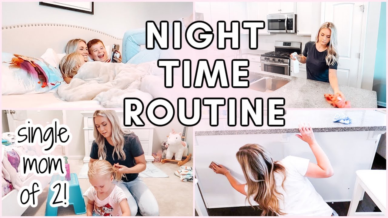 *NEW* SINGLE MOM NIGHT TIME ROUTINE | REALISTIC Summer 2021 Night Time Routine With 2 Kids