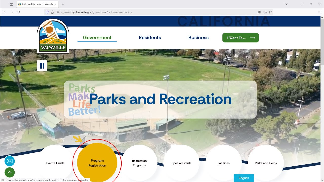 City of Vacaville CivicRec Registration Tutorial