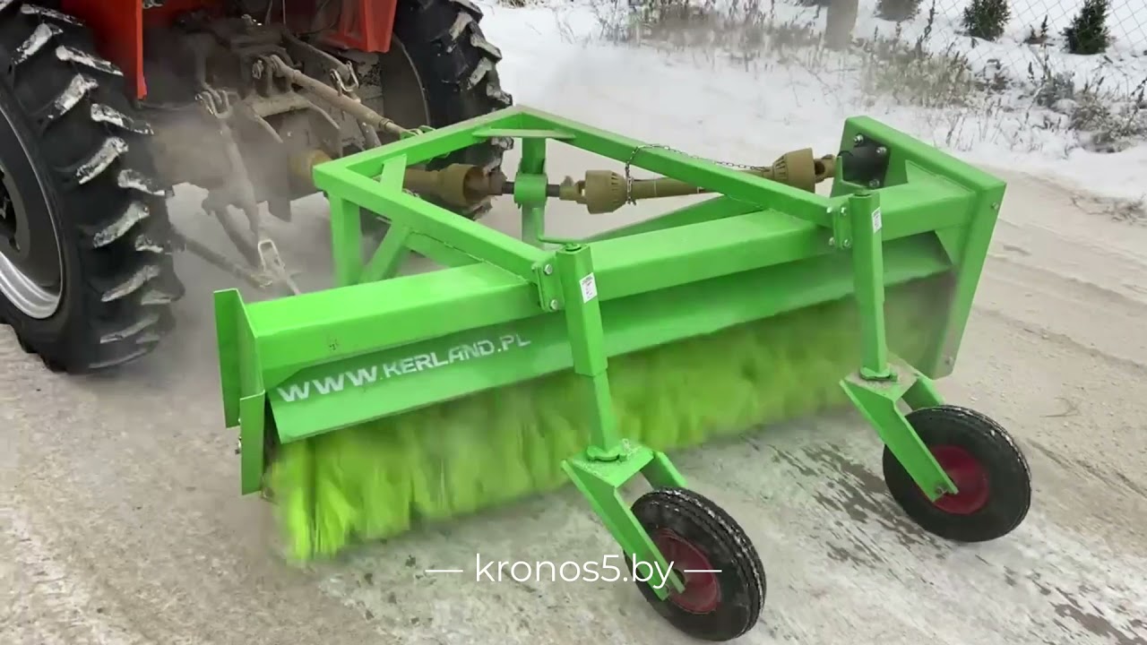 🔥 Кентавр Т-254С в работе с подметальной щеткой Керланд