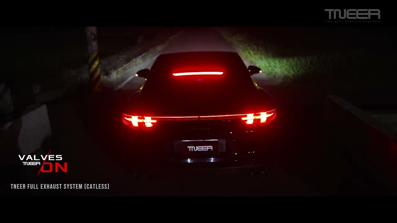 PORSCHE 971 Panamera 4s With TNEER exhaust full syatem (catless)💥💥💥
