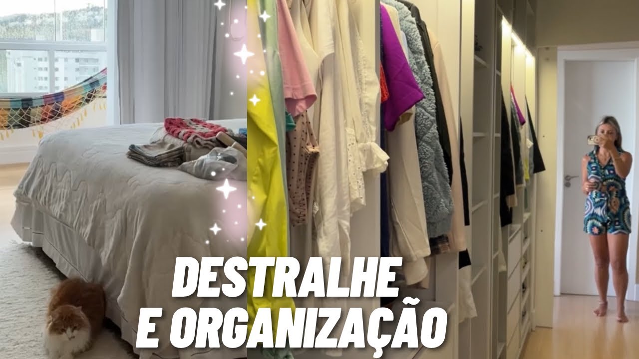 Destralhe e organização do guarda-roupa✨como desapegar de roupas sem se arrepender