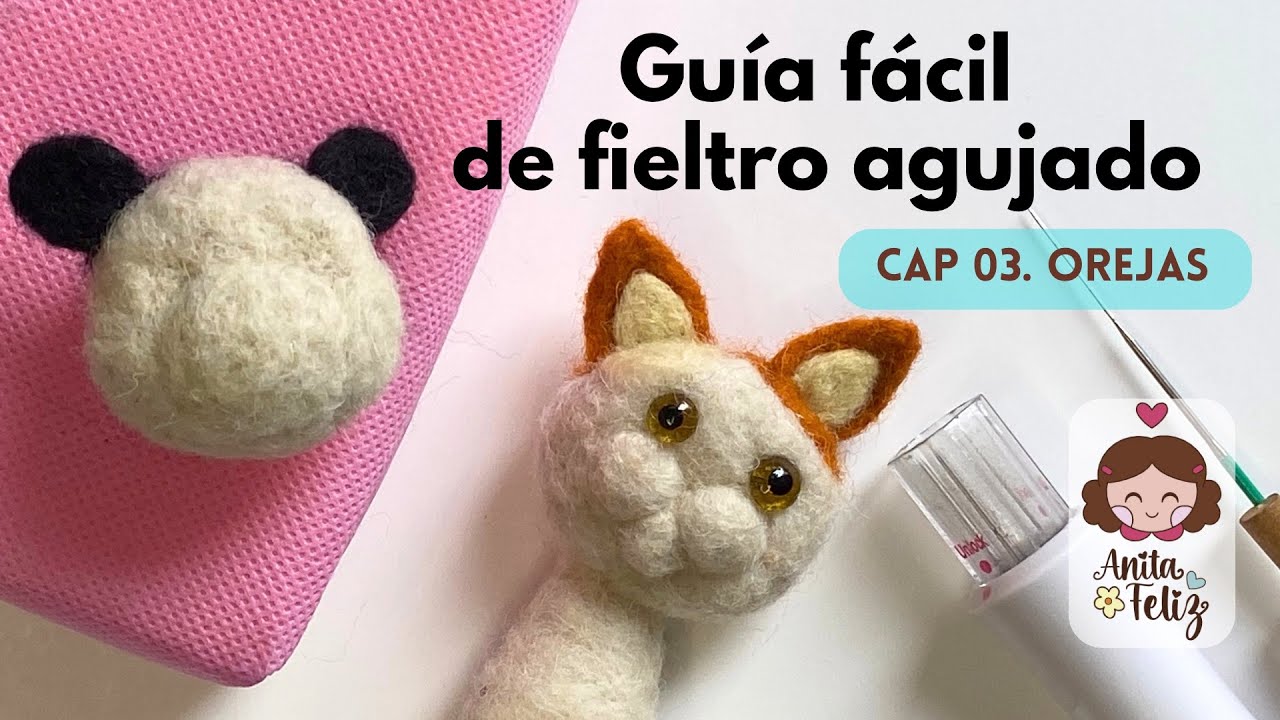 Cómo hacer OREJAS en fieltro. Para principiantes. 😸