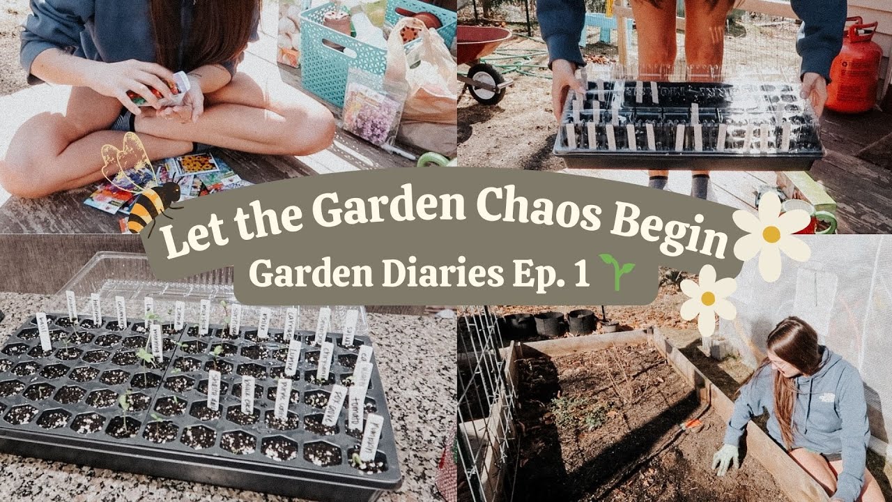 Garden Diaries Ep. 1 🌱 Come Start Our 2025 Garden With Me | Seed Starting + First Steps