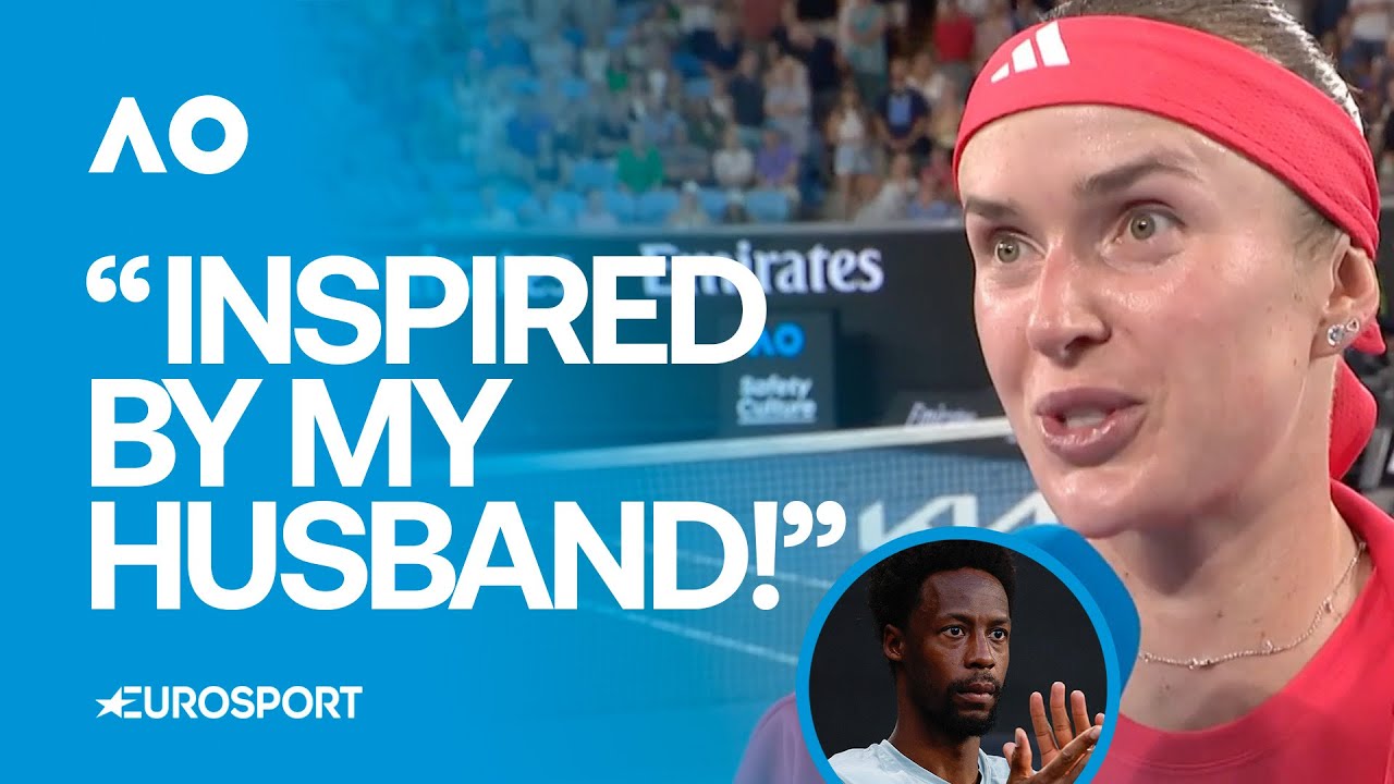 On-Court Interview: Elina Svitolina praises husband Gael Monfils after beating Jasmine Paolini ❤️