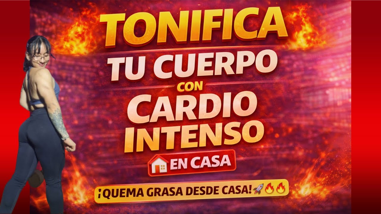 Tónica tu cuerpo con cardio intenso EN CASA