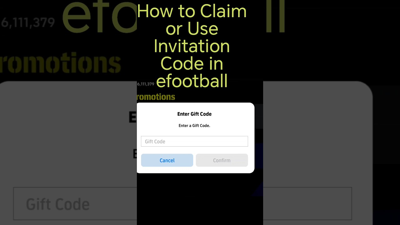 How to Claim or Use Invitation Code in efootball 😊 #efootball #efootball2026