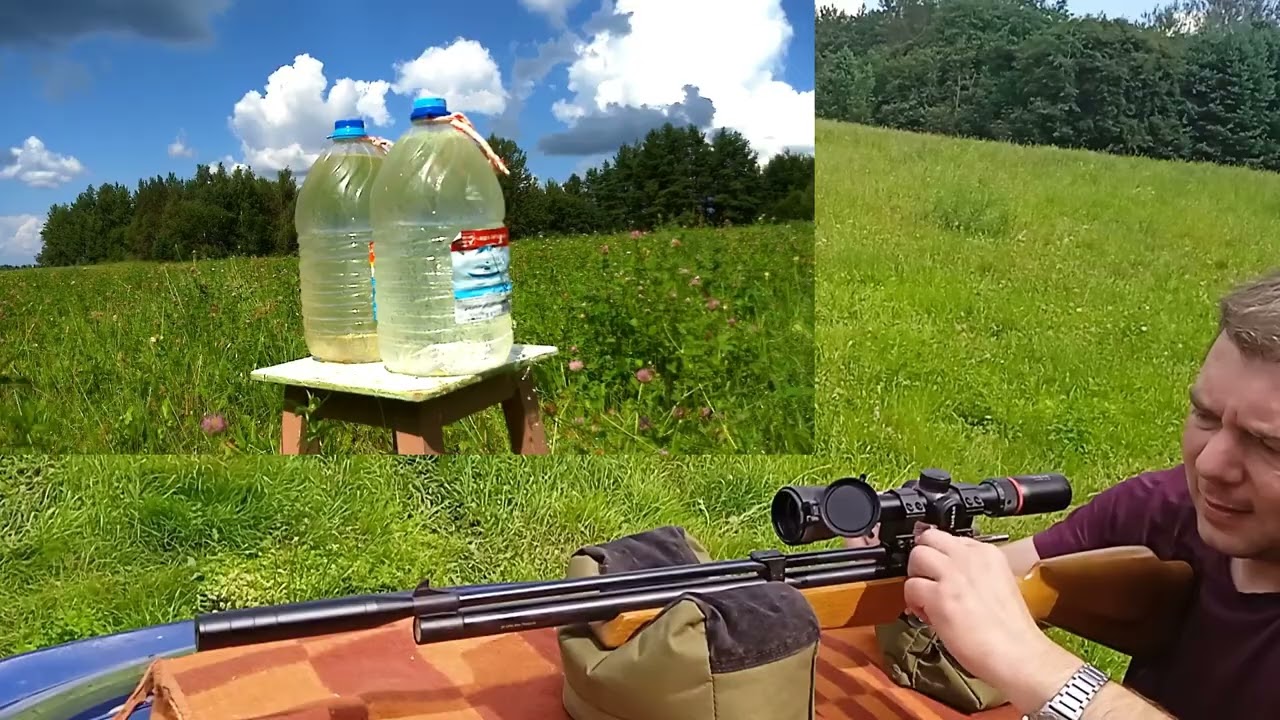 PR900W 4.5мм. Пробьёт ли 5л баклаху на 100м?