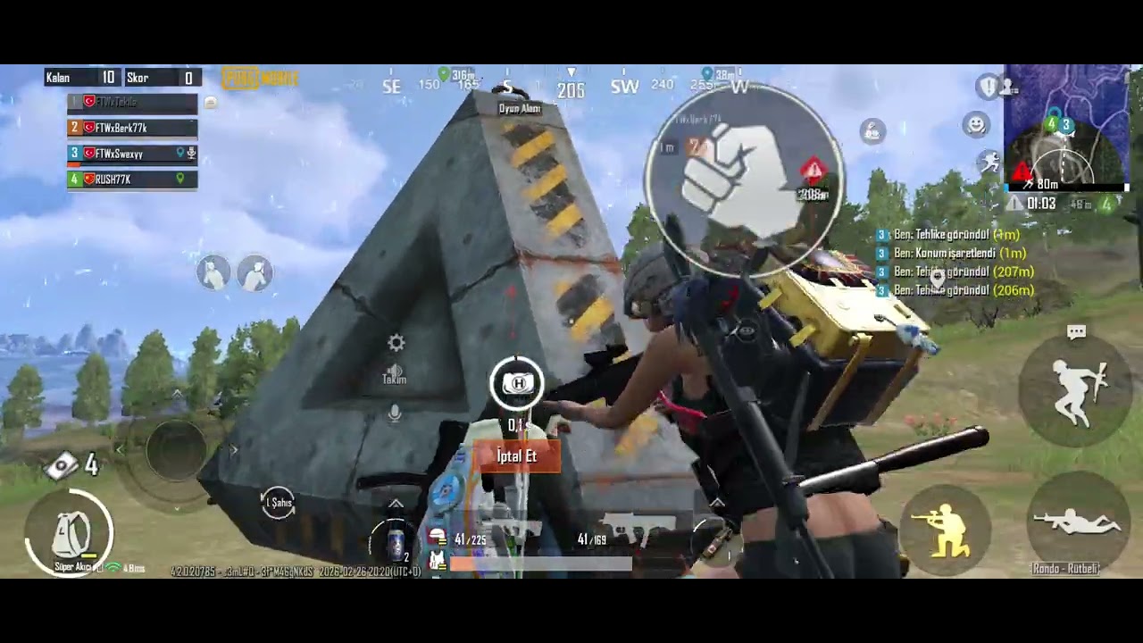 10 killii team speak benim gozummden #pubgmobile #pubgm #scrim #gaming #gameplay 