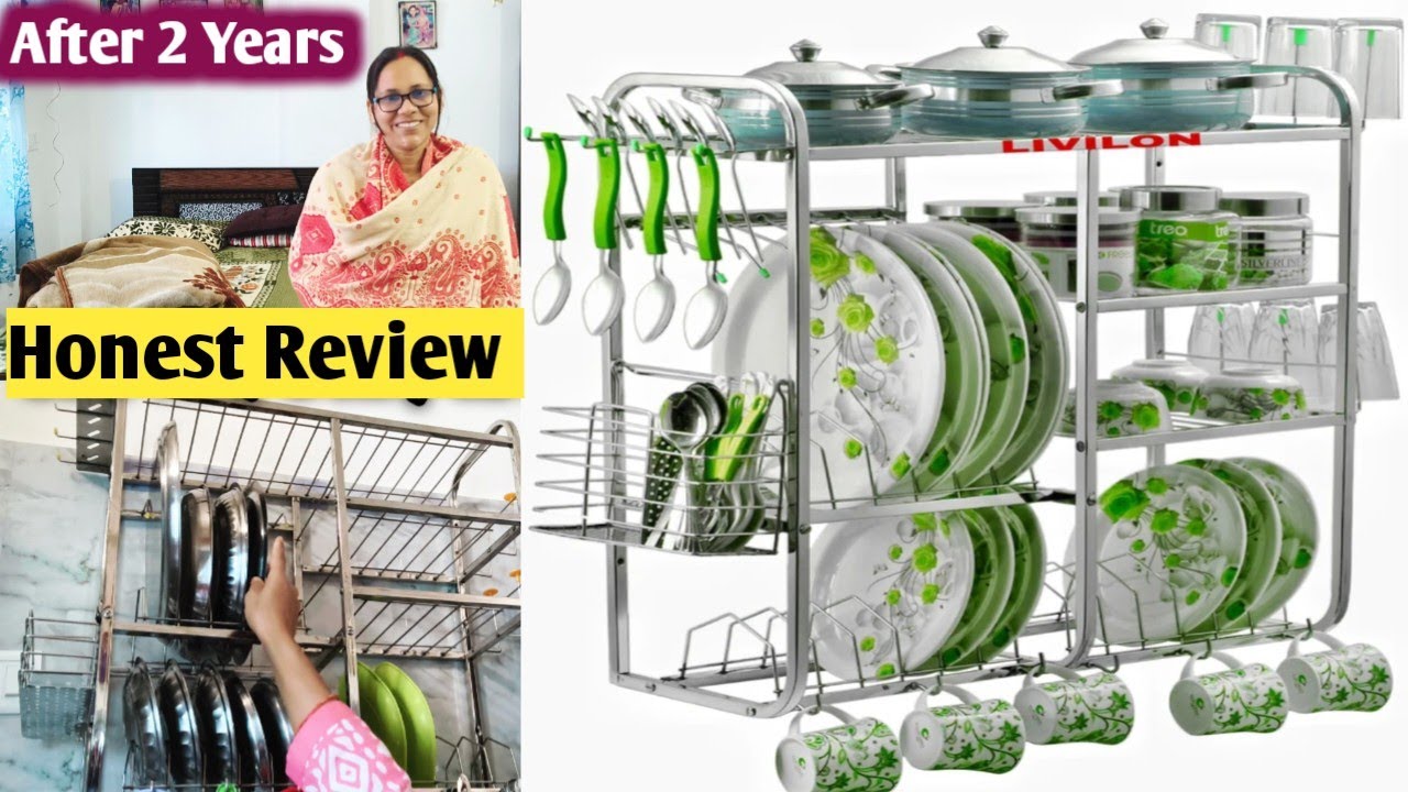 Before buying a utensil rack, watch this ! बर्तन रैक रिव्यू | 2 साल बाद का रियल रिज़ल्ट।Bartan rack