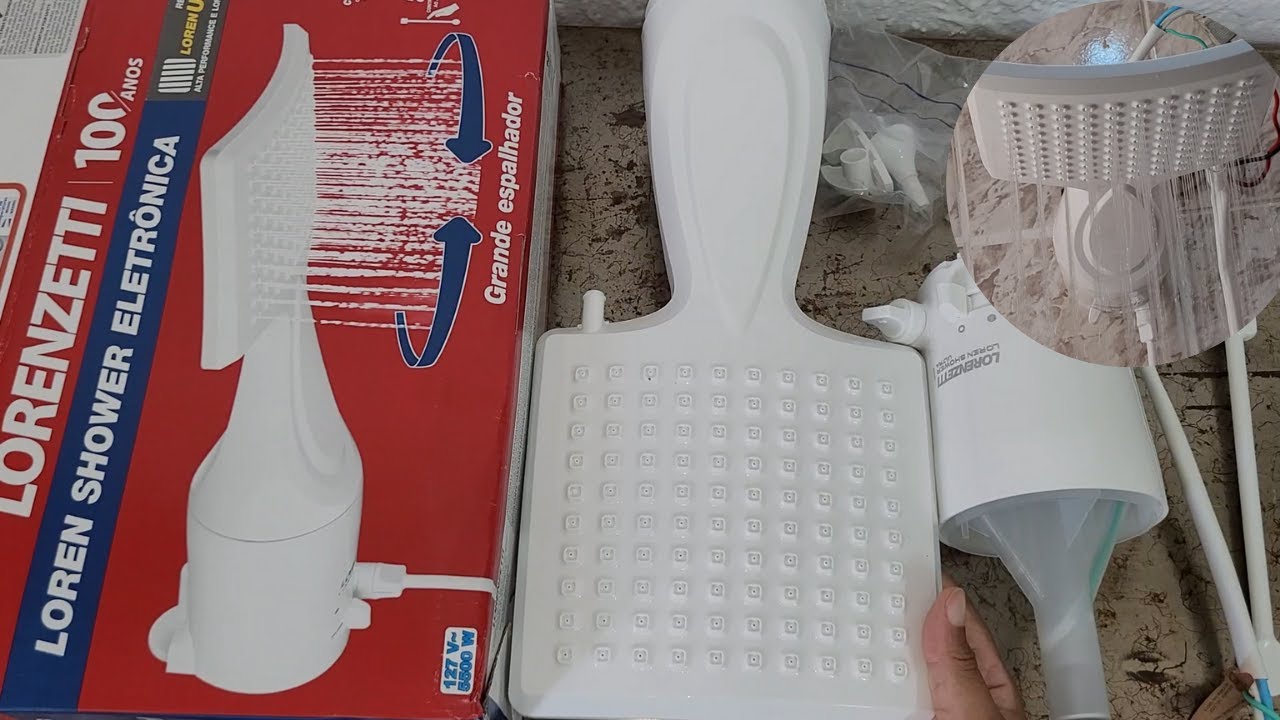 como instalar chuveiro loren shower eletrônico 5500w 127v lorenzetti