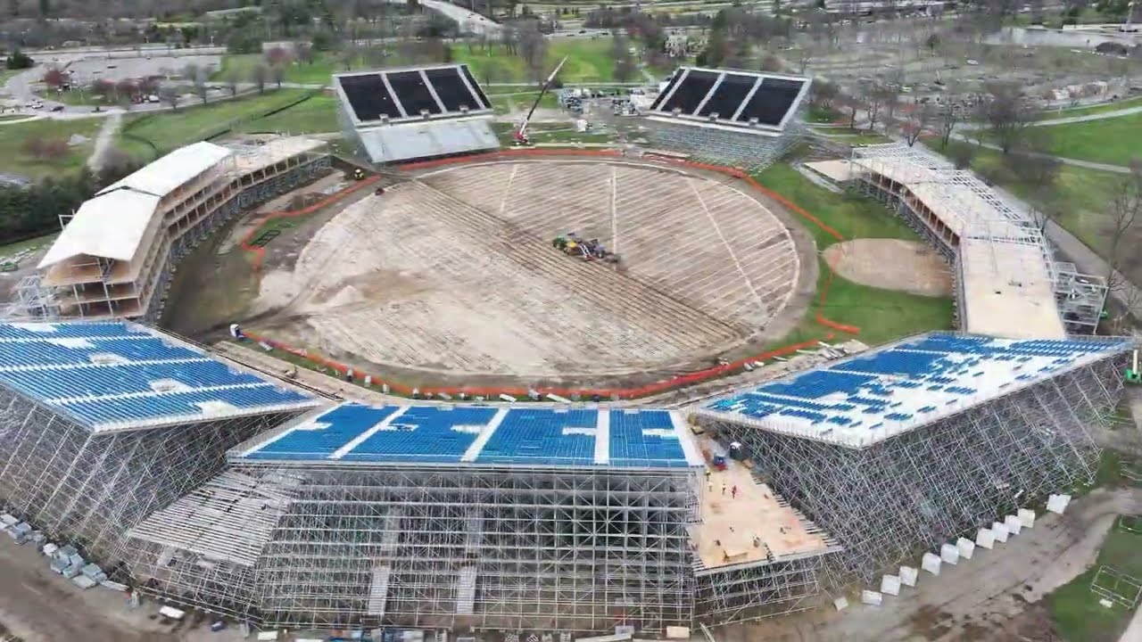 ICC Nassau County International Cricket Stadium Construction.
