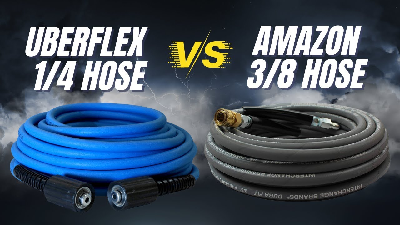 Шланг Uberflex 1/4 против серого шланга Amazon 3/8 | Обзор и тестирование | Советы по мойке автом...