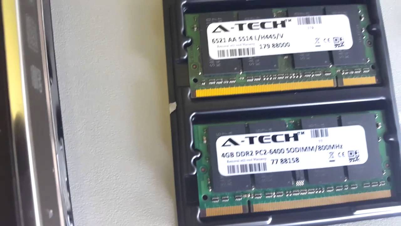 HP Pavilion dv7 RAM upgrade!