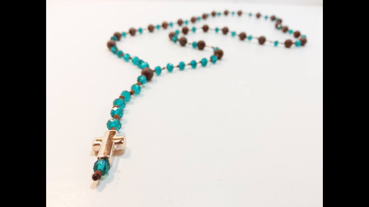 DIY /TUTORIAL Rosary Beaded Necklace