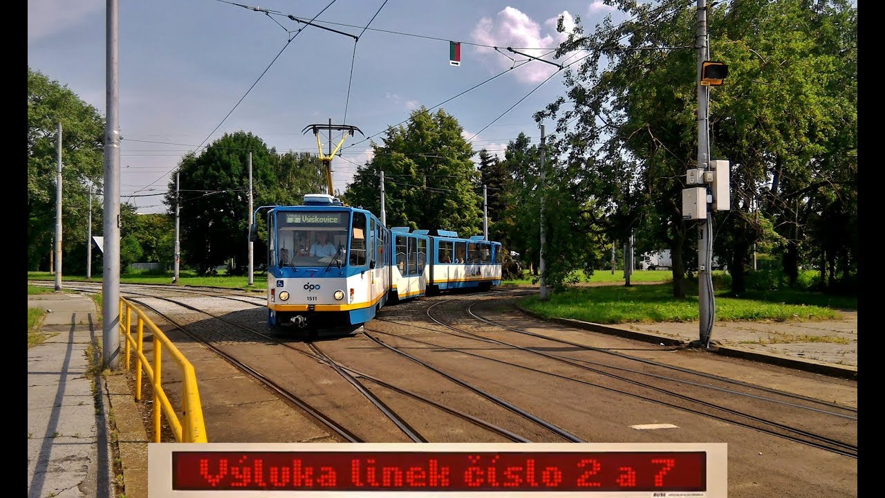 DPO | Výluka linek 2 a 7 | Odklon přes z. Nádraží Vítkovice