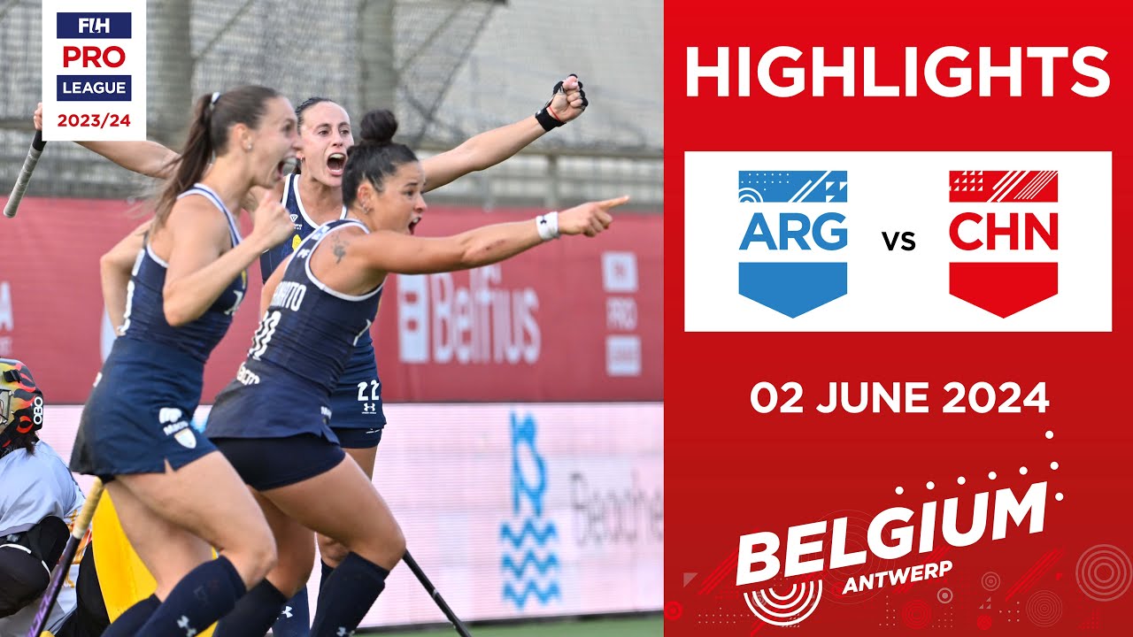 FIH Hockey Pro League 2023/24 Highlights - Argentina vs China (W) | Match 2