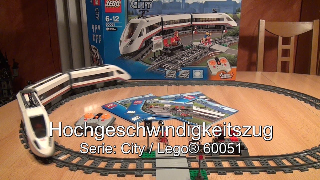 Test LEGO Hochgeschwindigkeitszug (City Set 60051)