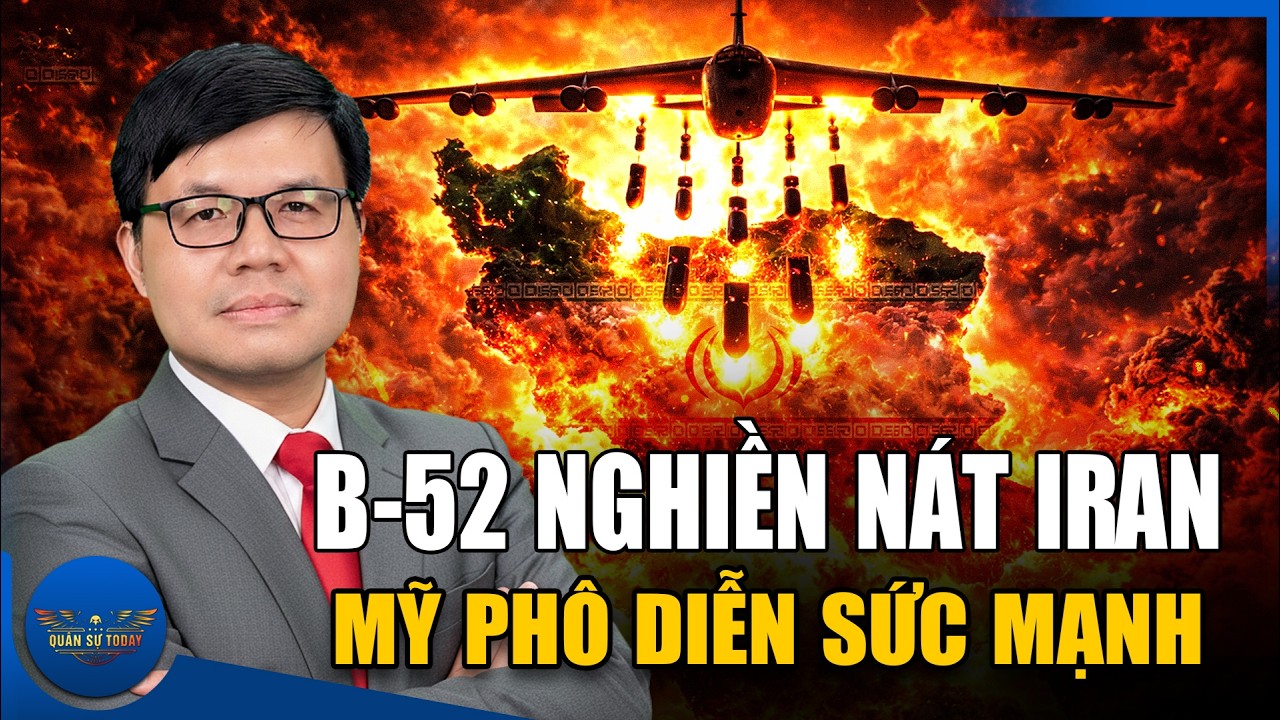 Pháo Đài Bay B-52 Dội Bão Lửa – Hệ Thống Chỉ Huy Iran Bị Xóa Sổ