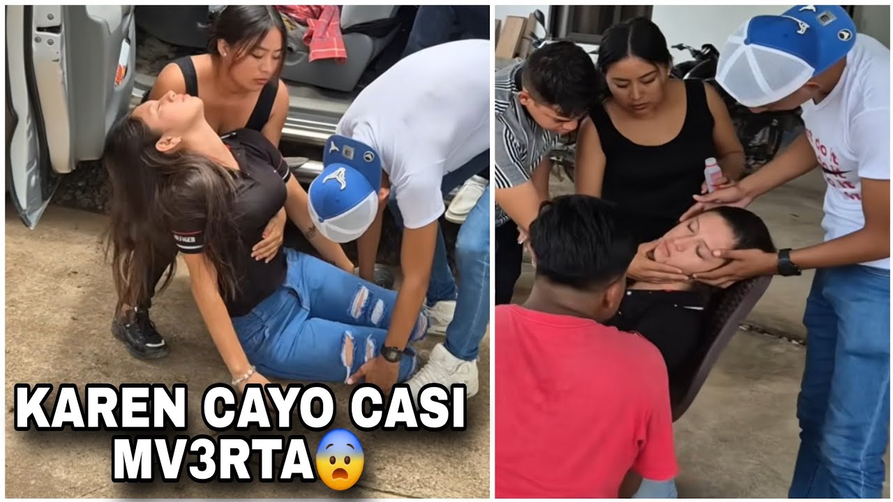 Dios mio Karen cayo casi mvert4 si no lo grabo no lo creeriaams/Karen No volvia a la V1d4