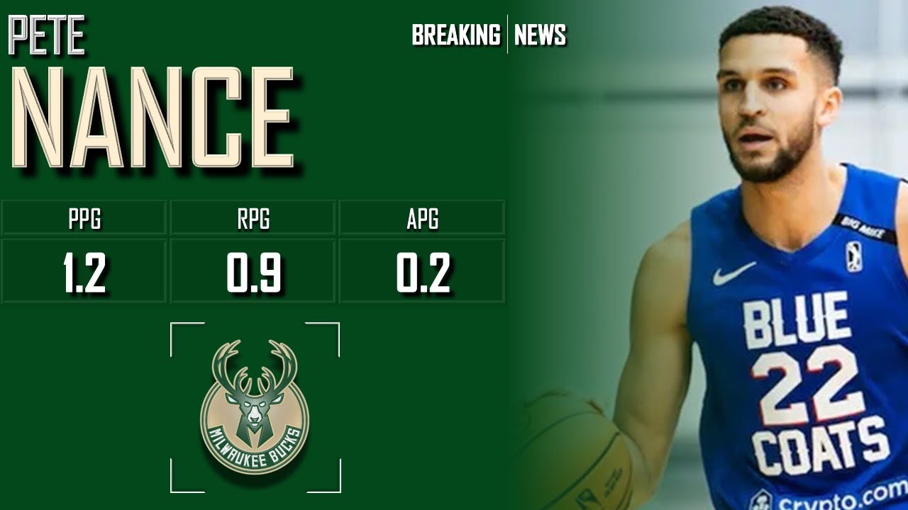 𝐁𝐑𝐄𝐀𝐊𝐈𝐍𝐆 𝐍𝐄𝐖𝐒: Milwaukee Bucks Sign Pete Nance To Two-Way Contract | 2024 NBA Season