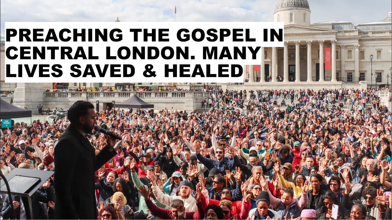 THOUSANDS GATHERED IN TRAFALGAR SQUARE | CENTRAL LONDON