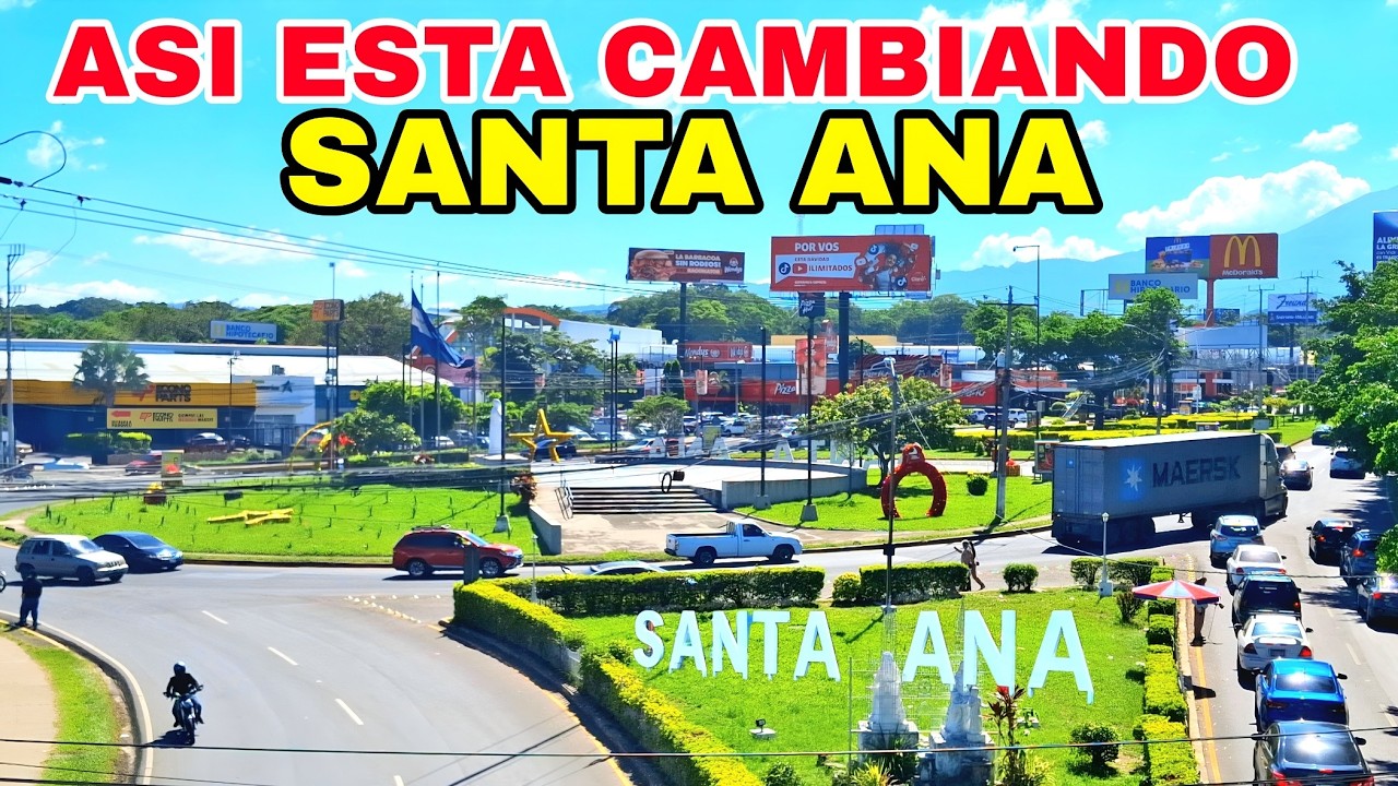 MIRA COMO ESTA CAMBIANDO SANTA ANA 2025. #elsalvador