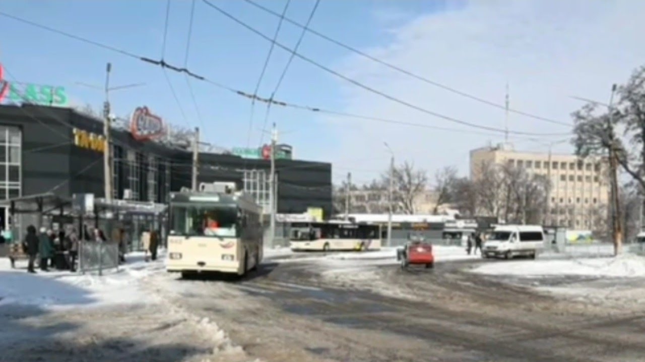 Кривий Ріг.Тролейбуси і непогода.