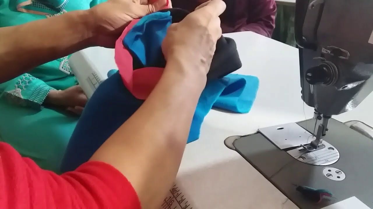 طريقة خياطة القب و السجاف
