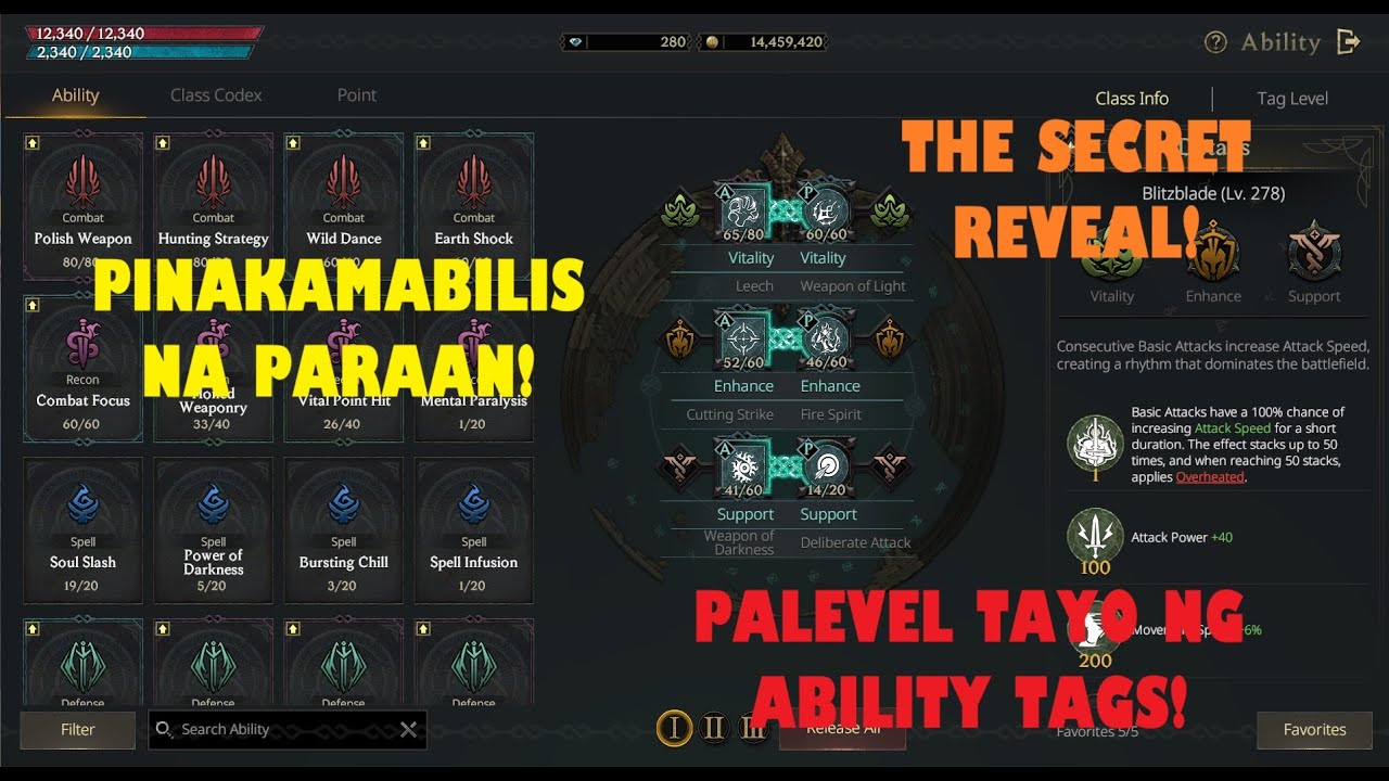 MABILIS NA PARAAN PARA IPALEVEL ANG MGA ABILITY TAGS! | LORDNINE GUIDE FOR NEWBIE | TUTORIAL TAGALOG