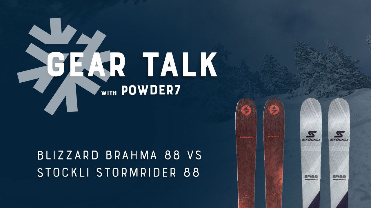 2022-2023 Blizzard Brahma 88 vs Stockli Stormrider 88 Ski Comparison | Powder7