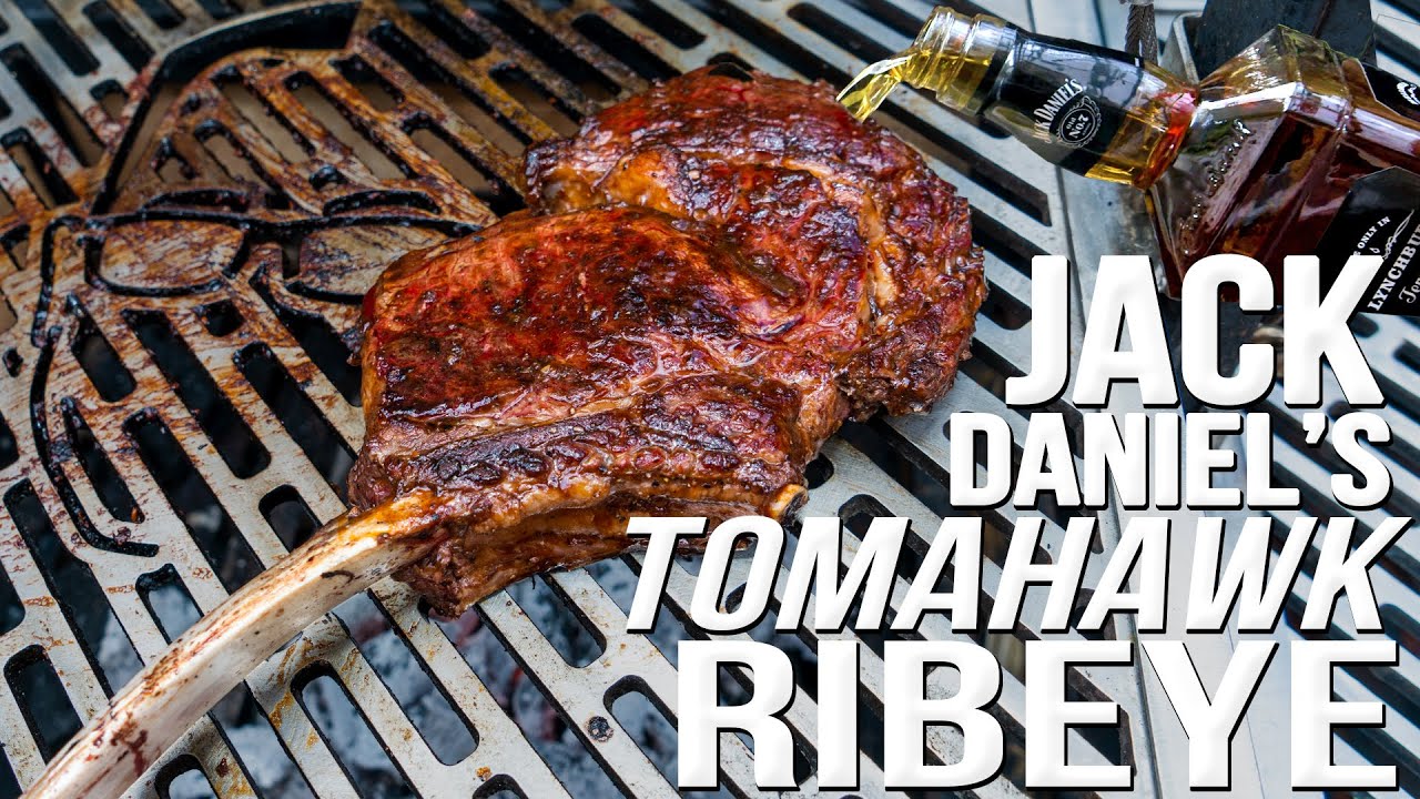 JACK DANIEL'S WHISKEY TOMAHAWK RIBEYE STEAK (WOW!) | SAM THE COOKING GUY 4K