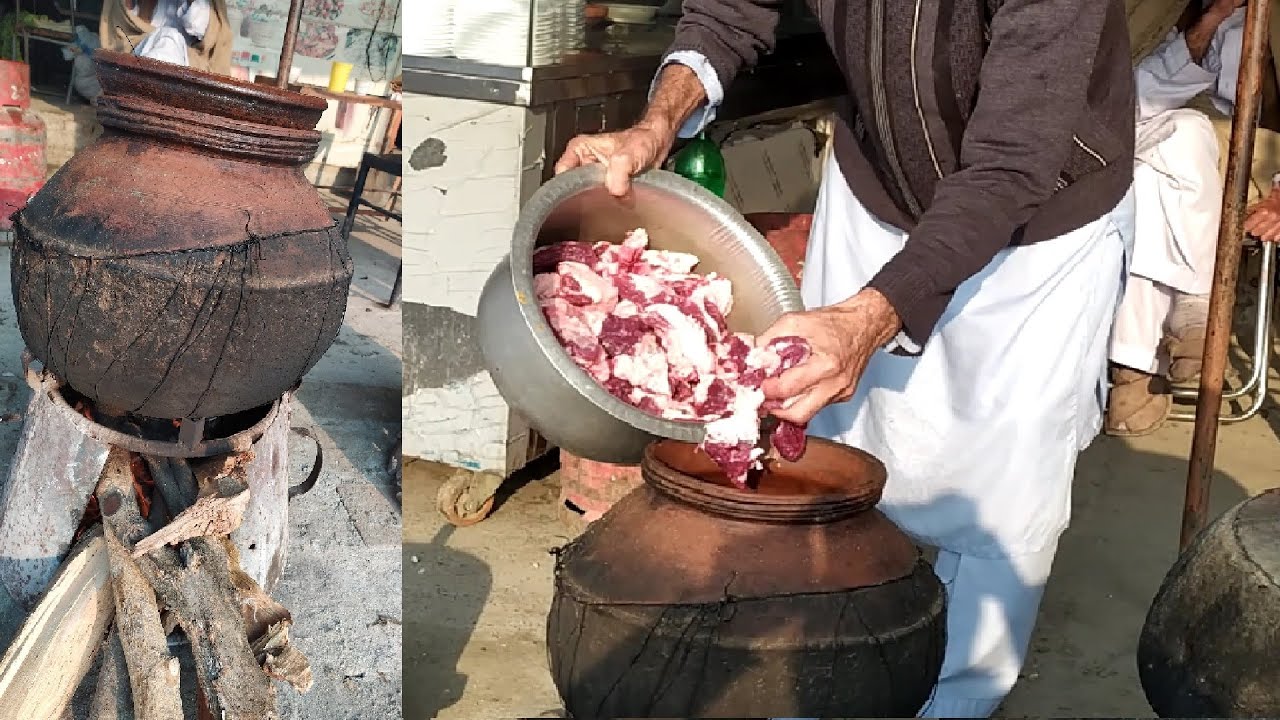 Primitive Clay Pot Meat Recipe | 8KG Beef Recipe | Taj Katwa Recipe Pakistani Street Food