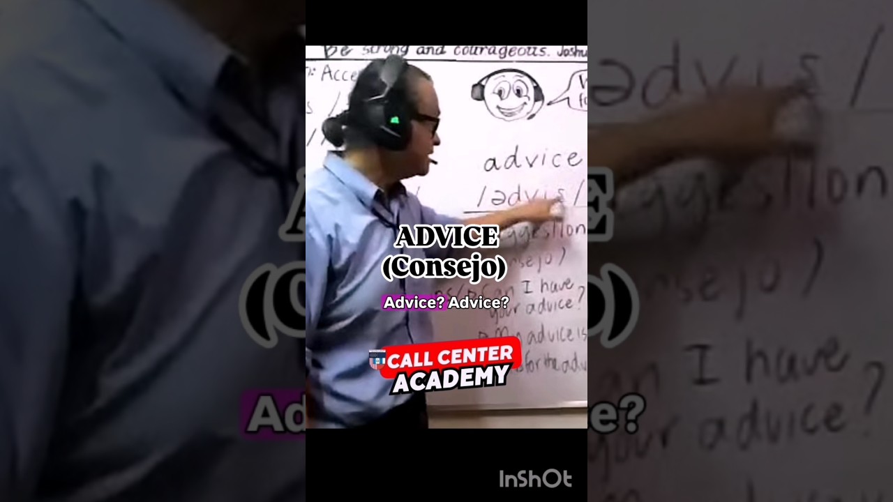 Advise vs. Advice in English - What's the difference? #vocabulario #callcenter