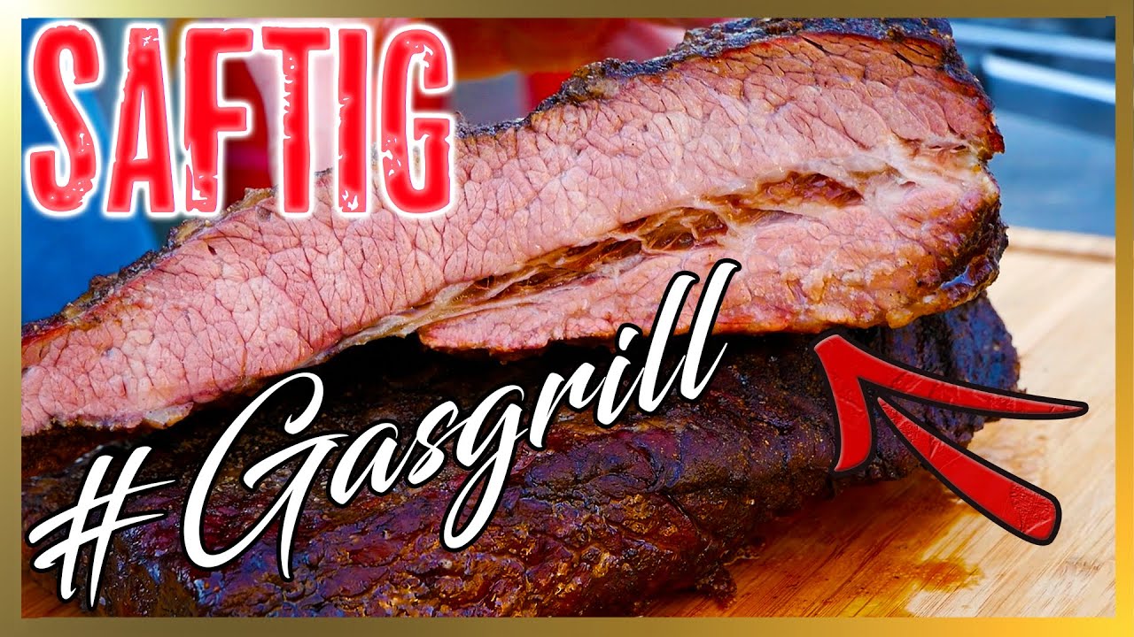 Beef Brisket vom Gasgrill mit der Texas Krücke - Beef Brisket punktgenau? - MGBBQ