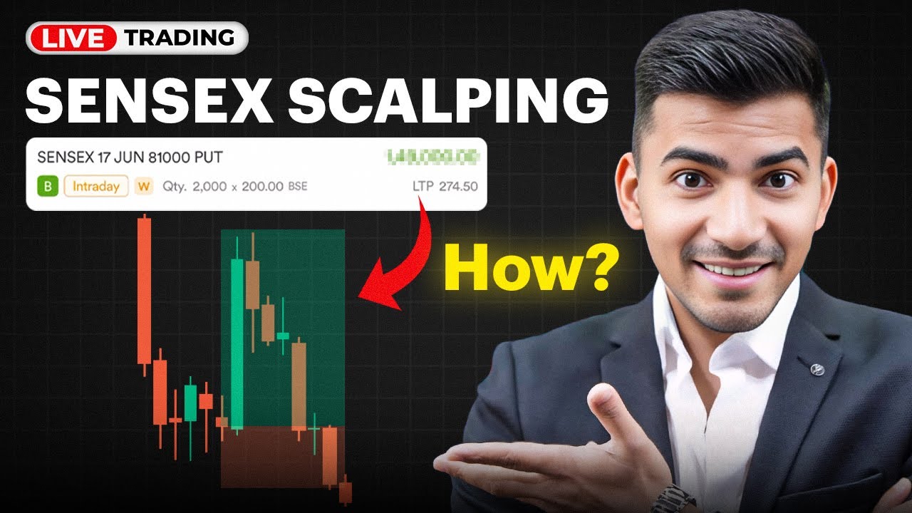 Live Option Scalping on Sensex | Intraday Trading Strategy That Works!