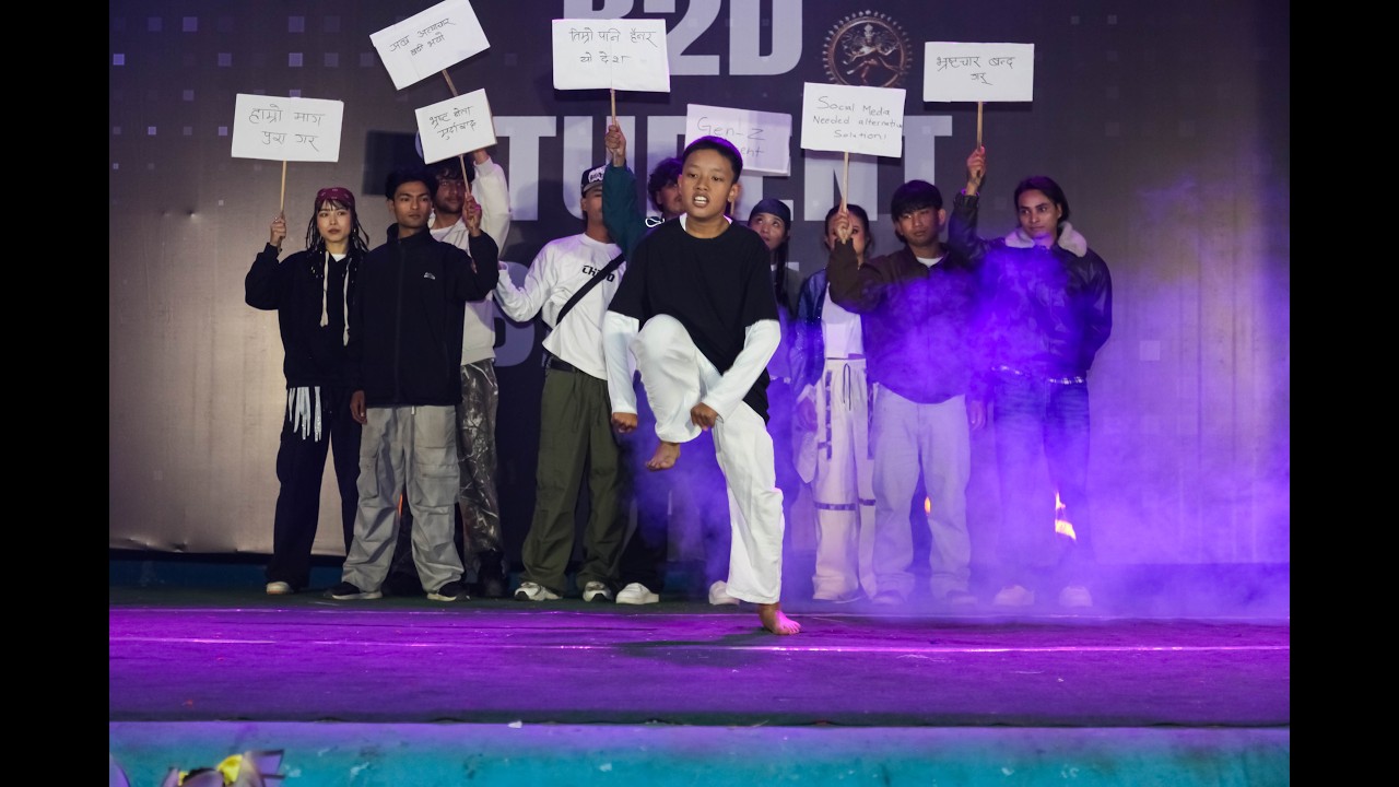 Aayushman Gurung B2D Student Battle Season 11 | Annual Programme | B2D Dance School