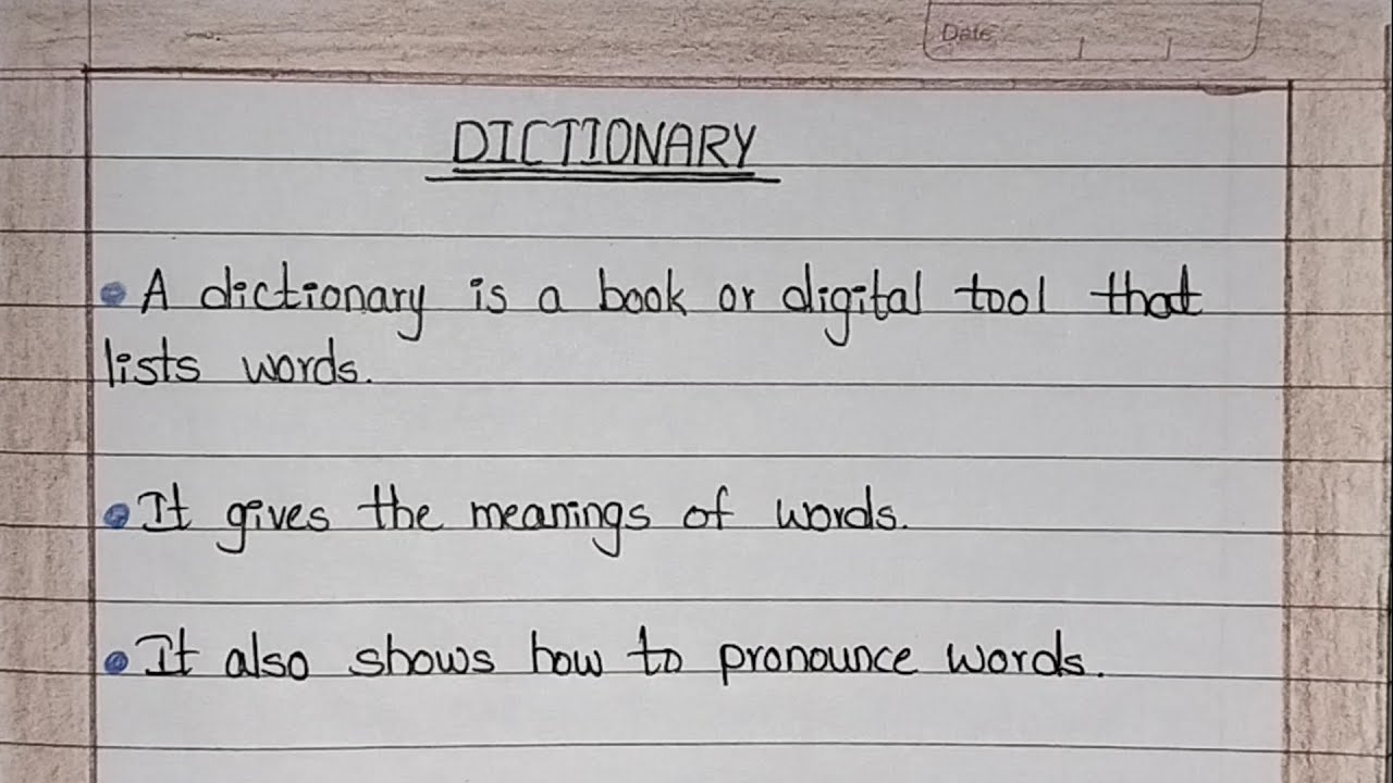 Dictionary Essay In English|10 Lines Essay On Dictionary Essay|Essay On Dictionary|Dictionary Essay