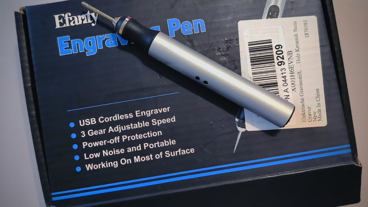 Grawerka Efanty Engraving Pen e-108 unboxing Pierwsza próba