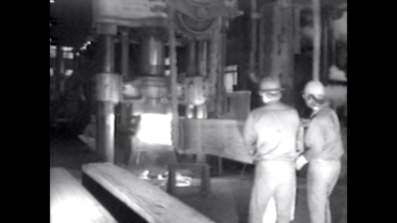 1975 US Steel Mill Lorain Ohio Works - Blacksmith SMITH SHOP - Raw Footage