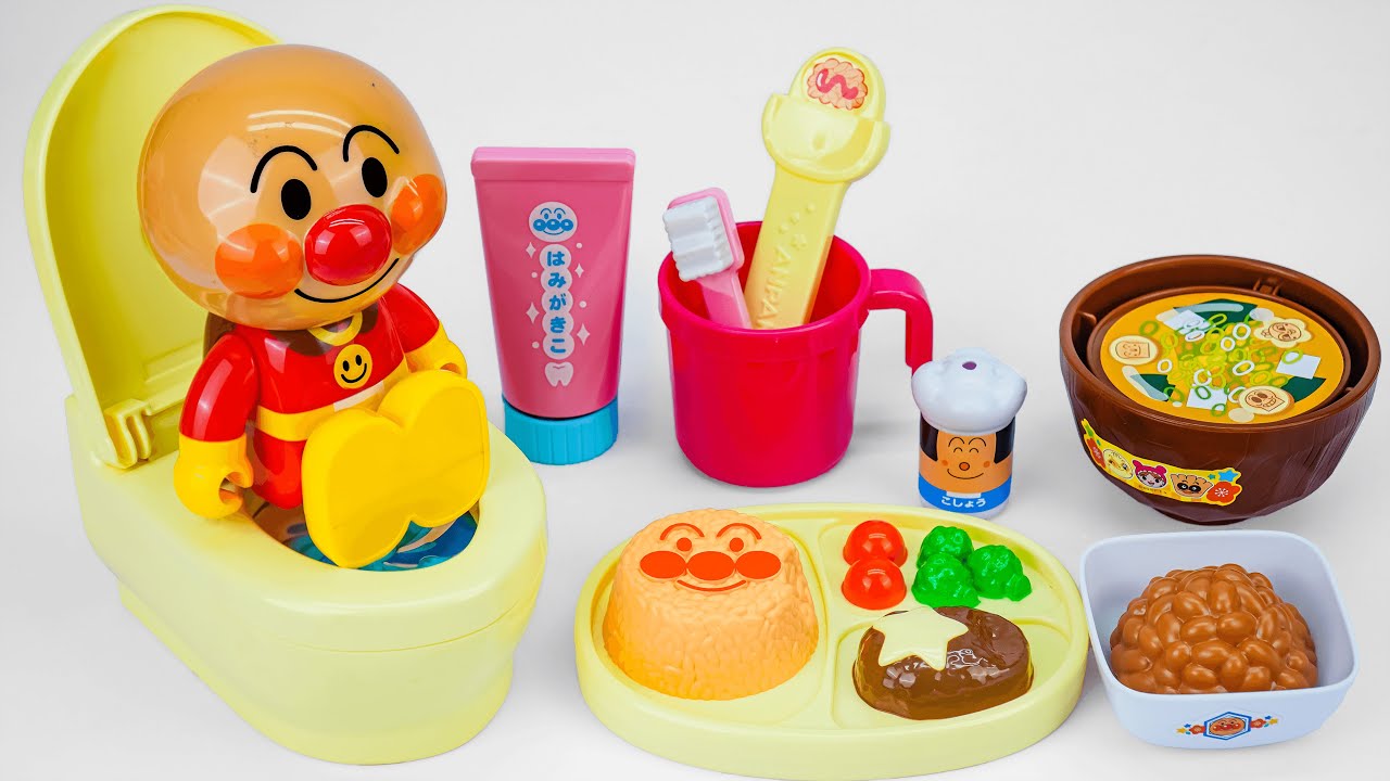 [Toy ASMR] Anpanman Eat And Develop Good Habits Playset | Satisfying Unboxing ASMR| アンパンマンのおもちゃまとめ大全