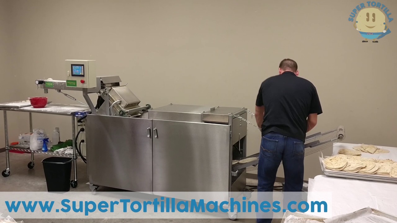 ALL ELECTRIC Flour Tortilla Machine with Automatic Grill for Wheat Tortillas