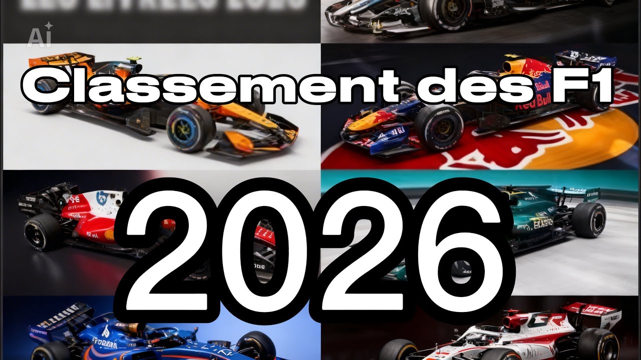 Je CLASSE les F1 2026 !