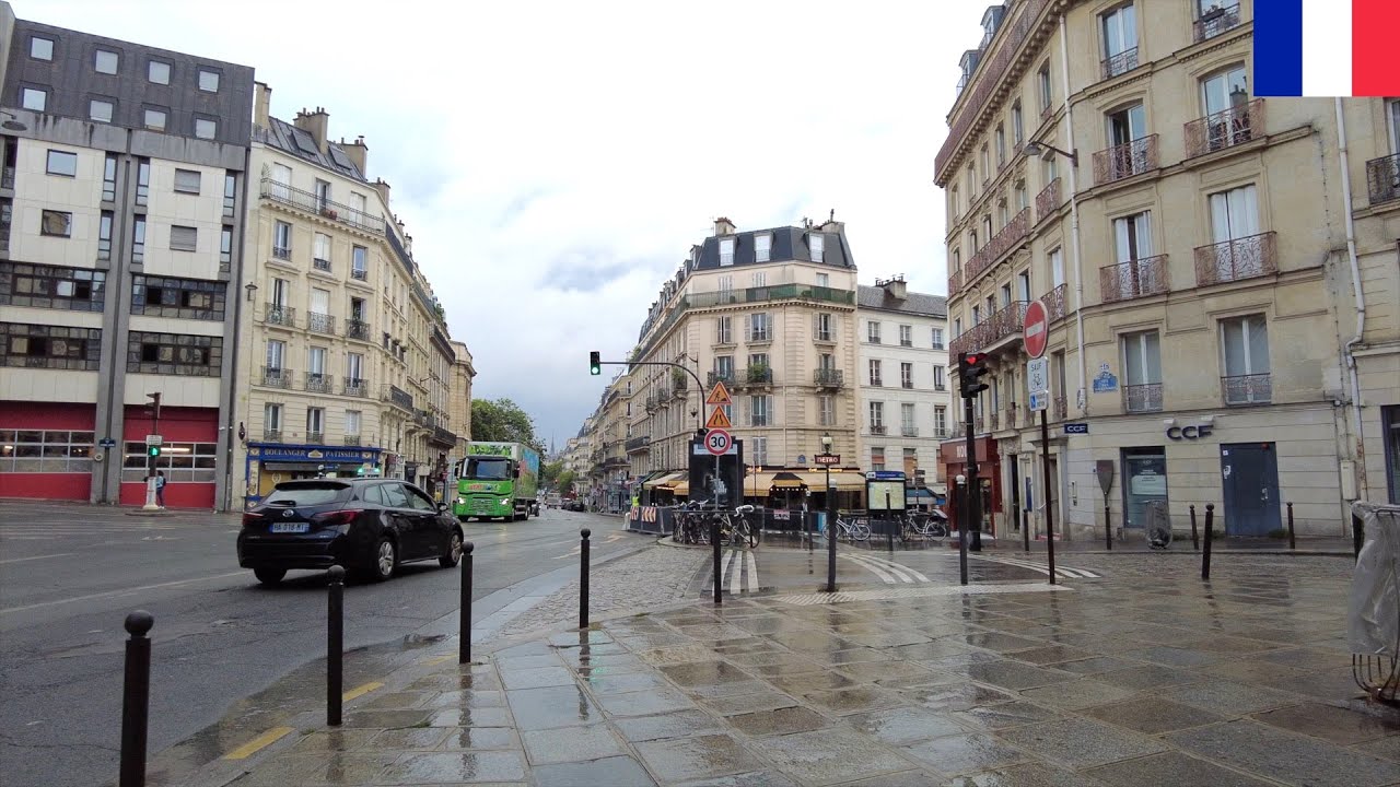 🇫🇷🌧️【4K】Paris Early Morning Walk: Place d’Italie, Place Monge, Notre Dame & Sorbonne (July 21, 2025)