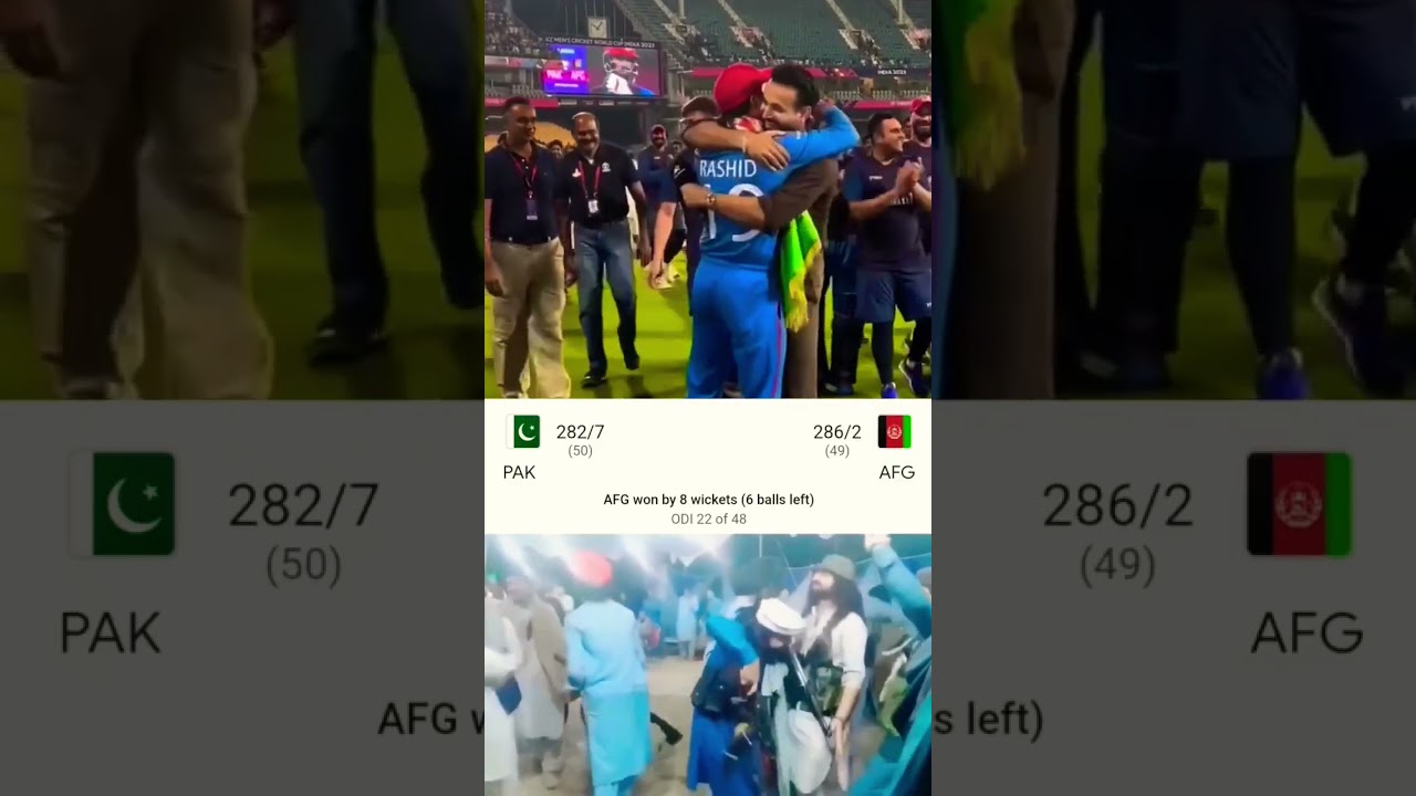 Afghanistan 🇦🇫 Fans after Beating Pakistan #cwc2023