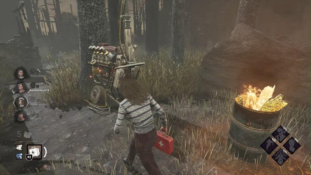 Dead by Daylight Blight vs Nancy and pals