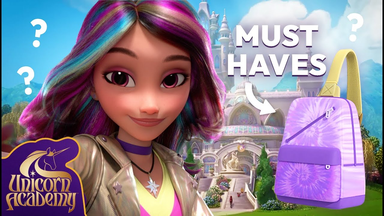 What's In Sophia's Backpack 🎒🏫 | Unicorn Academy | Back to School Cartoons for Kids