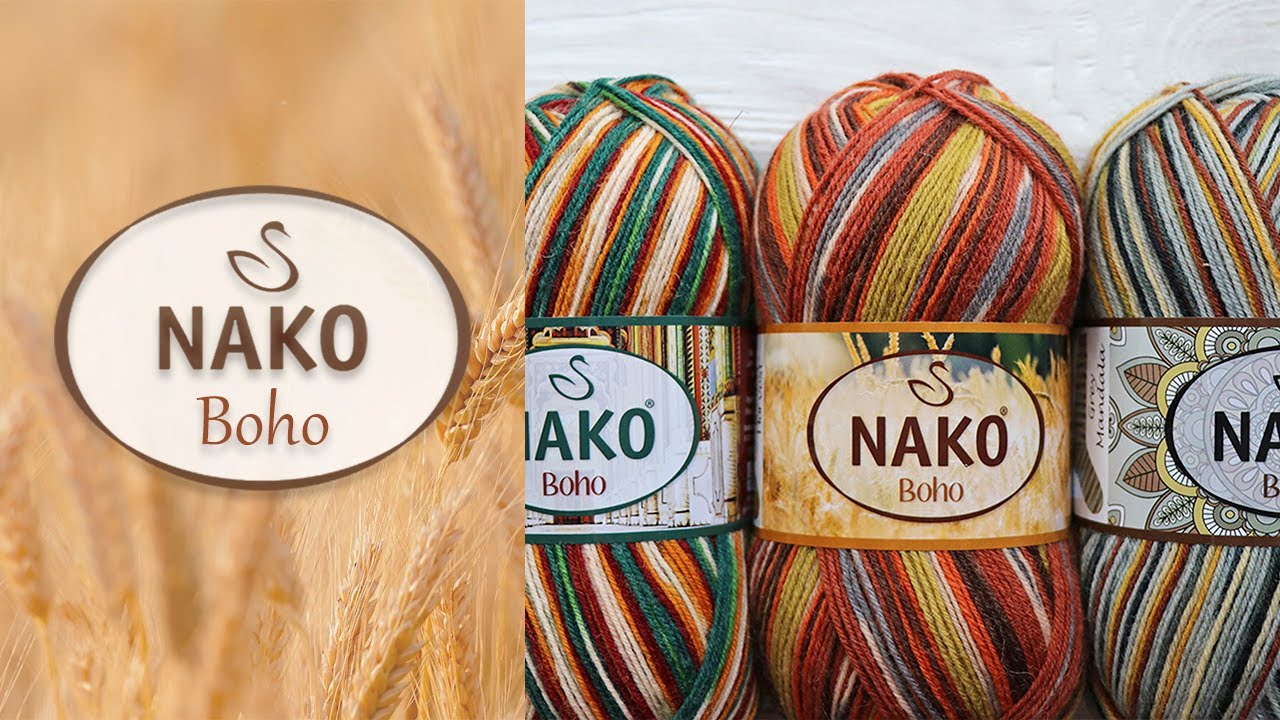 Nako Boho (Нако Бохо) 🧦 Огляд популярної шкарпеткової пряжі
