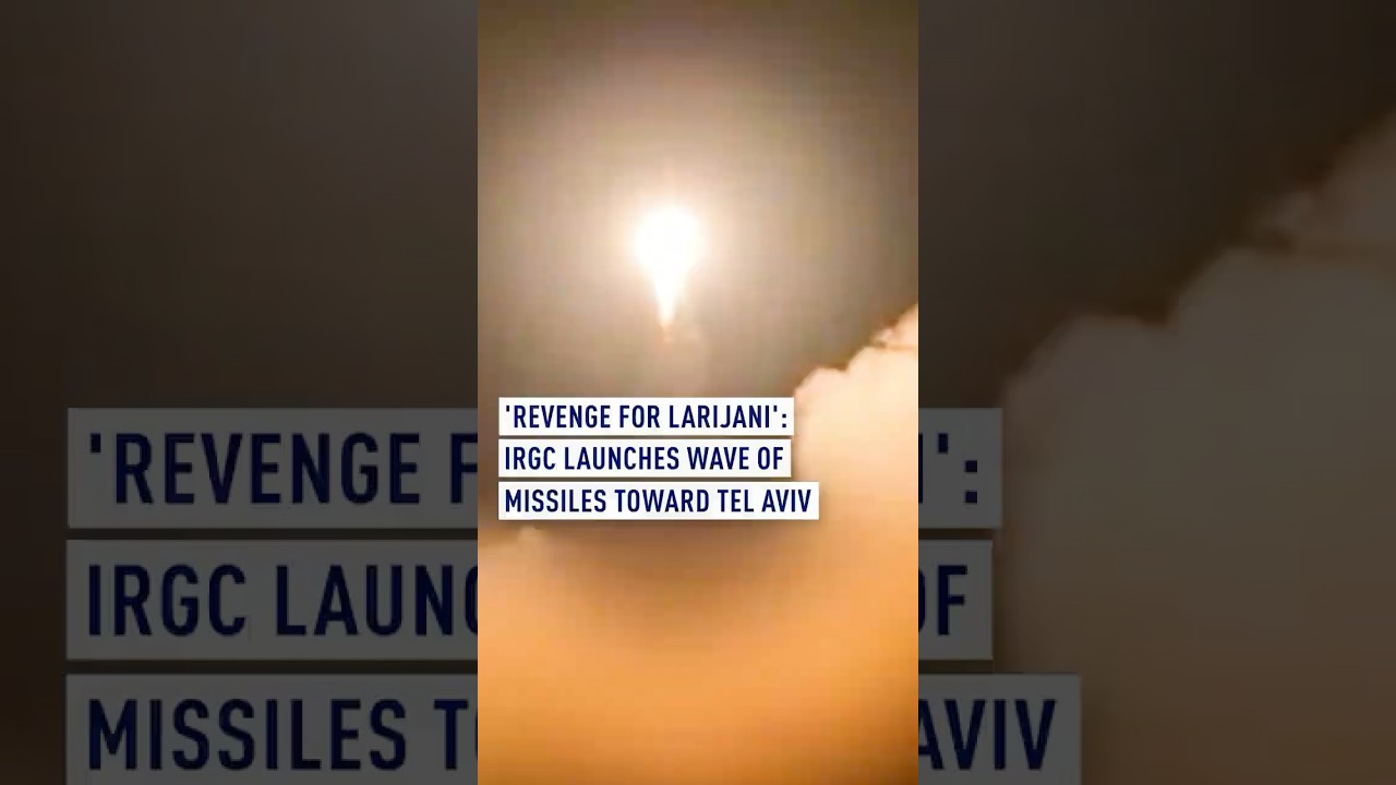 'Revenge for Larijani': IRGC launches new wave of missiles toward Tel Aviv